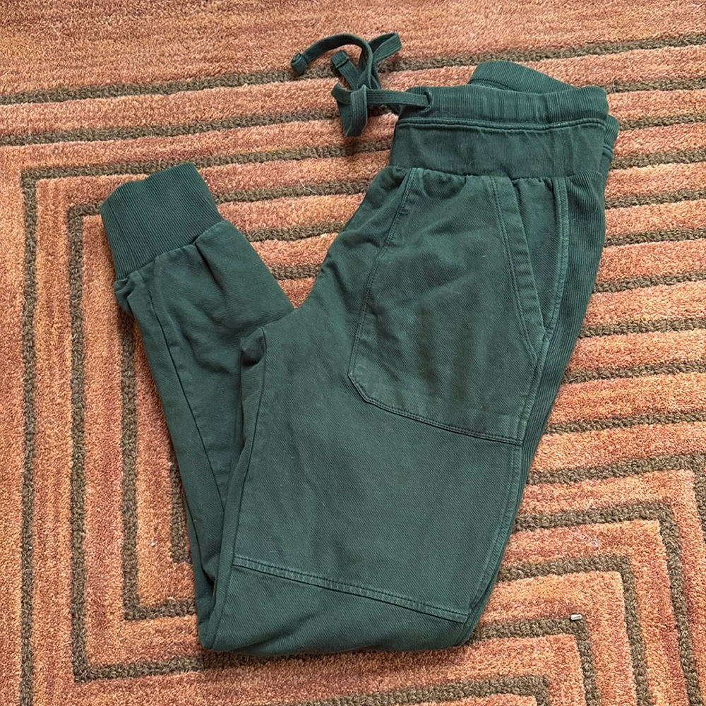 Zella cotton joggers in forest green